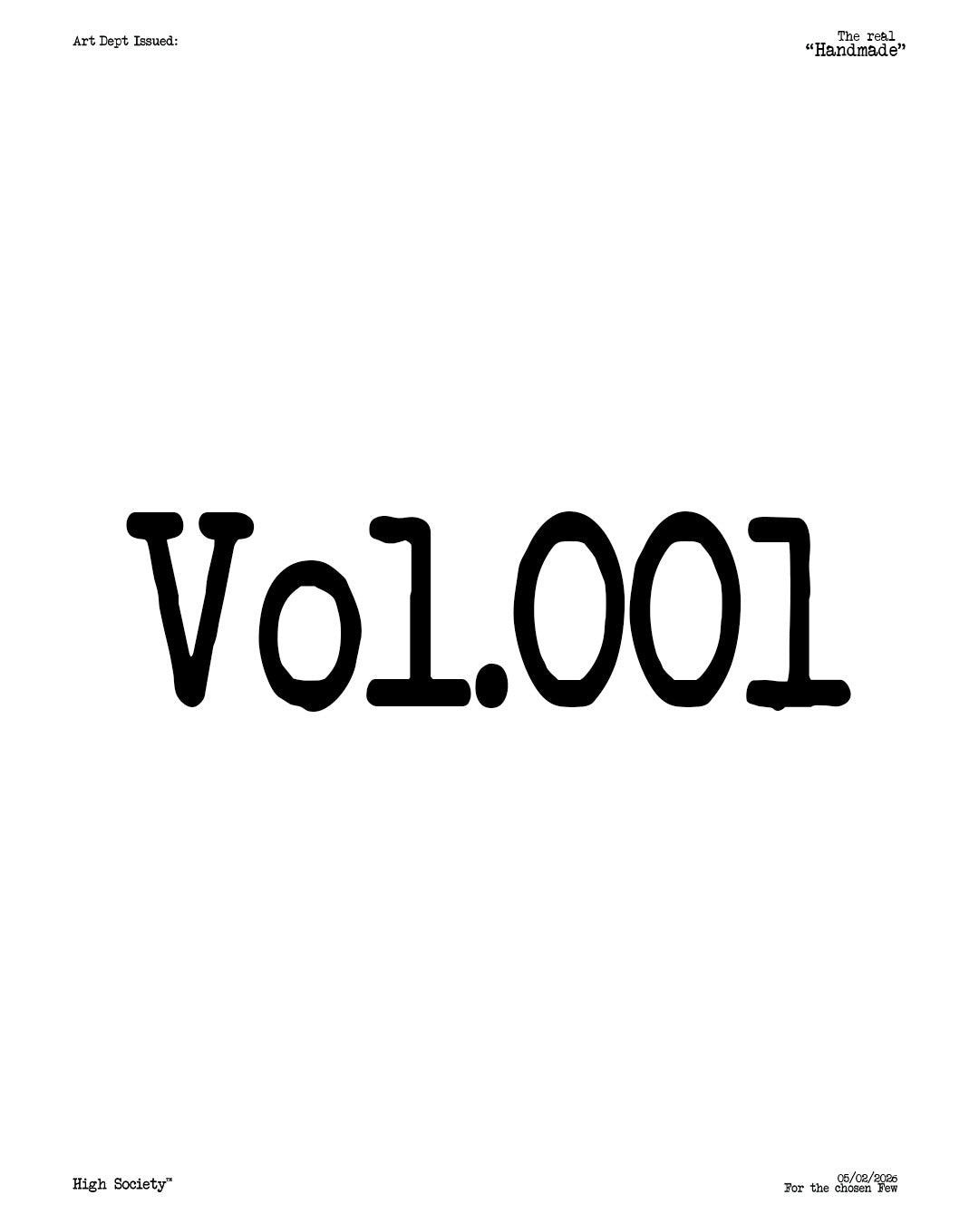 "Vol 001"