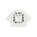 Oversized Crop Top "O'Clock White"