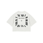 Oversized Crop Top "O'Clock White"