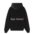 Hoodie "Pink Linelogo Black edition"