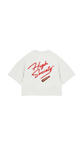Overzised Crop Top "Lipstick"