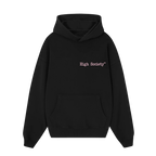 Hoodie "Pink Linelogo Black edition"
