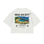 Oversized Crop Top "La Isla del Encanto"
