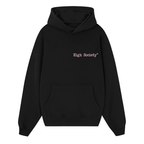 Hoodie "Pink Linelogo Black edition"