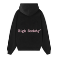 Hoodie "Pink Linelogo Black edition"