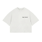 Oversized Crop Top "O'Clock White"