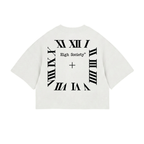 Oversized Crop Top "O'Clock White"