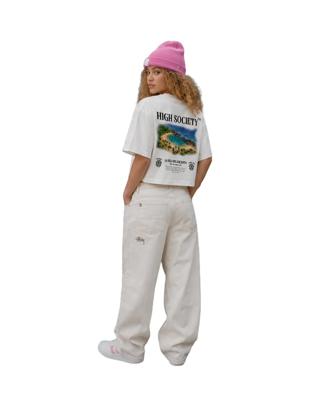 Oversized Crop Top "La Isla del Encanto"