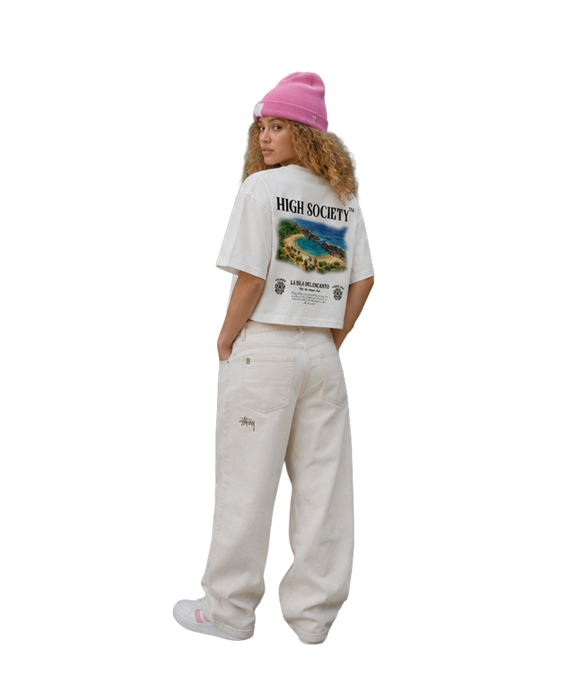 Oversized Crop Top "La Isla del Encanto"